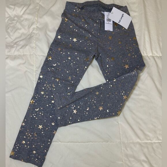 NWT Old Navy Girls Toddler Size 4 Leggings in Gray with Gold Stars & Moons - Picture 4 of 5